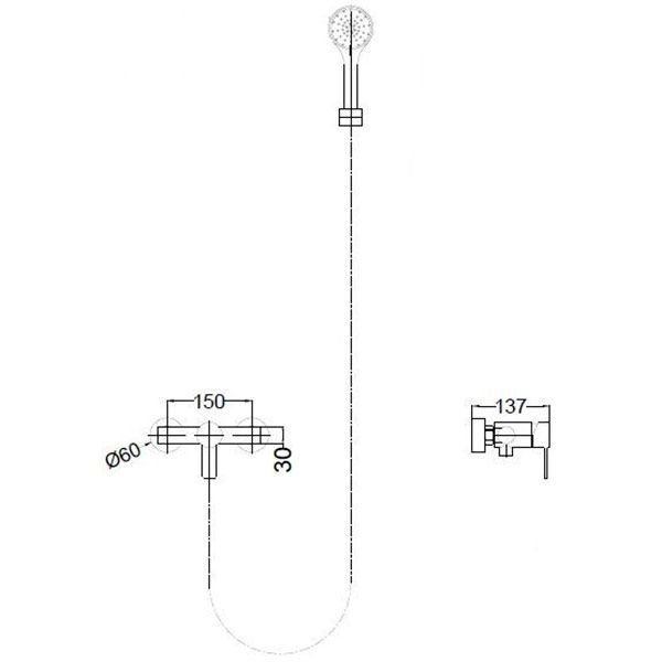 Смеситель для душа Mixxen Динамик MXIN0421