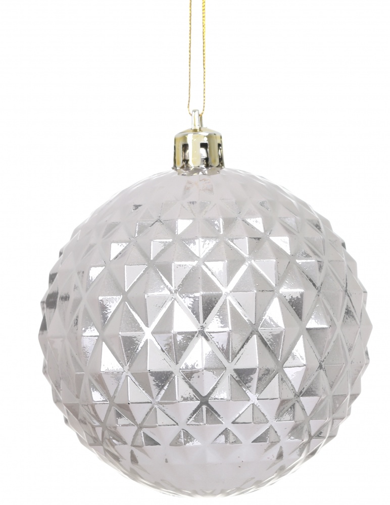 Набор елочных шаров Элеганс розовый с серебряным d 80 мм 35 шт./уп.