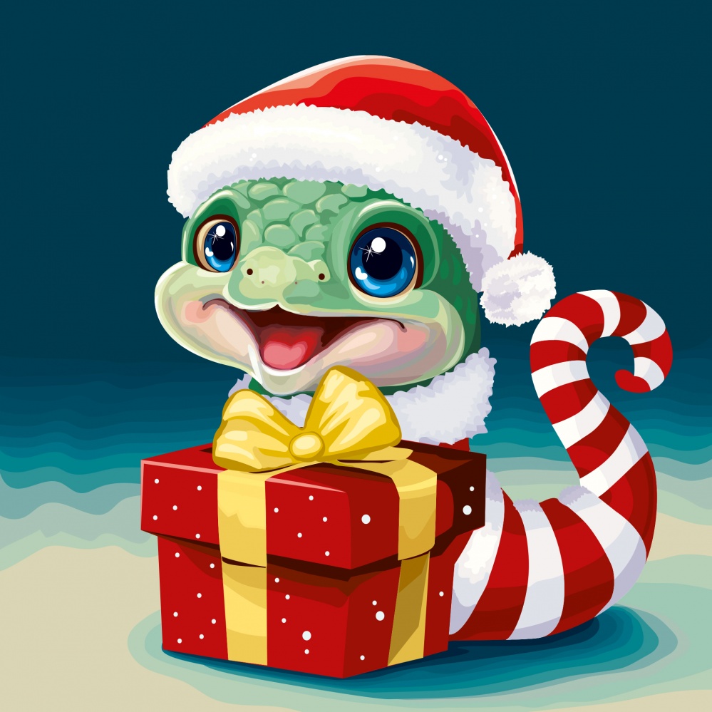 Салфетки столовые Luxy Змей весельчак 33х33 см 18 шт.