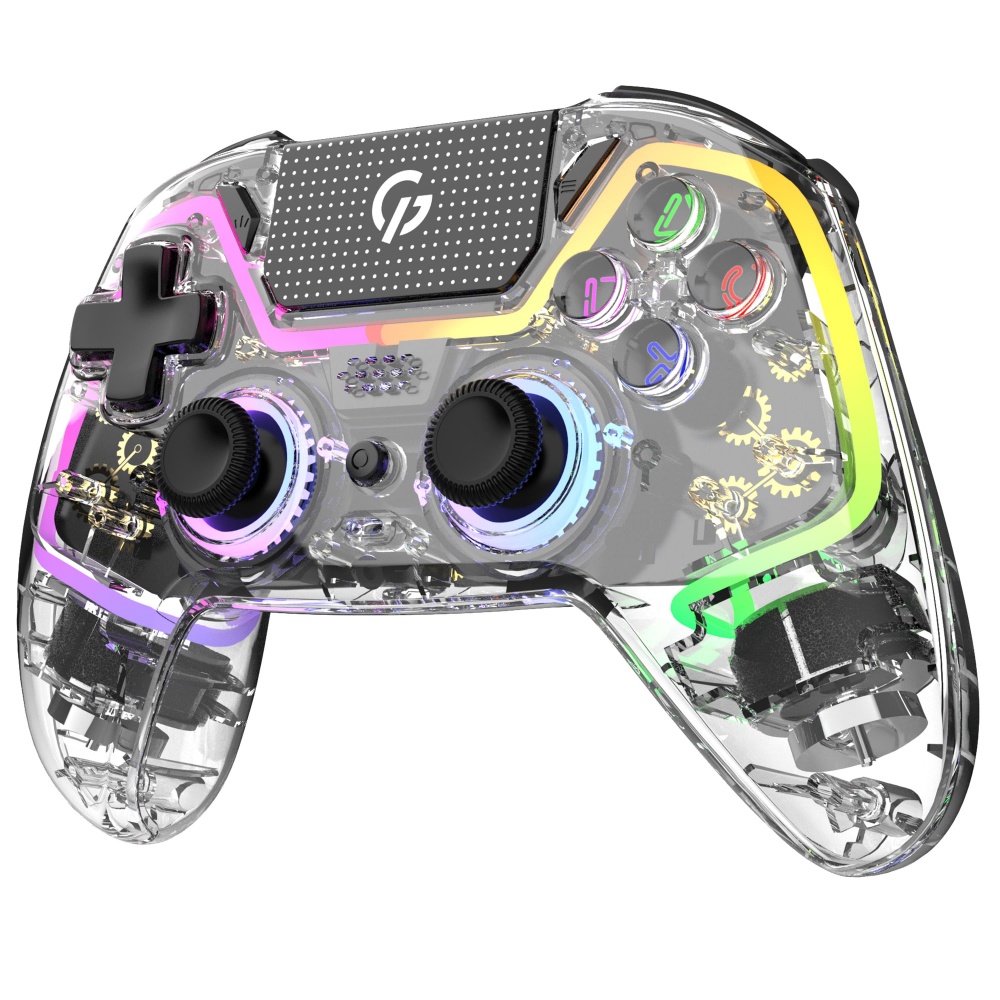 Геймпад беспроводной GamePro GPS13T BT 5.3/USB (PC/iOS/Android/PS3/PS4) RGB Transparent transparent