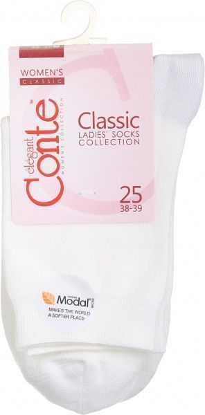 Шкарпетки Conte CLASSIC 13С-64СП р. 25 молочний 
