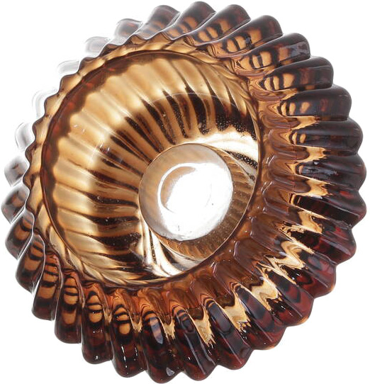 Подсвечник Royal 7,5х7,5х4,3 см амбер