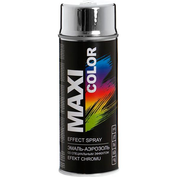 Эмаль Maxi Color аэрозольная эффект хрома глянец 400 мл