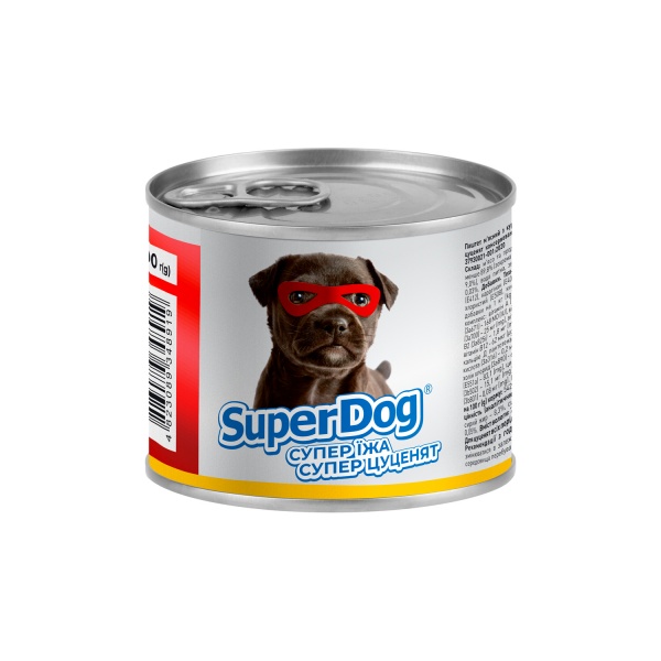 Паштет консервований для малих порід SuperDog з куркою 200 г