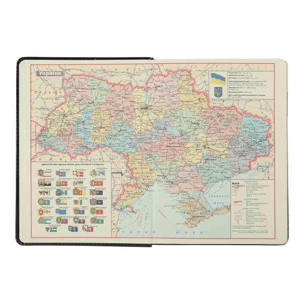 Дневник датированный 2024 DONNA A5 красный иск.кожа/поролон Buromax A5