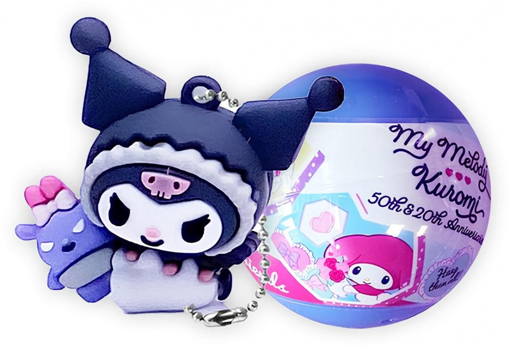 Фигурка-сюрприз Cool Things Pocket Money на цепочке в шаре Моя Мелоди и Куроме HK024