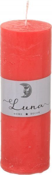 Свеча Рустик Цилиндр красный 55х160 мм Luna