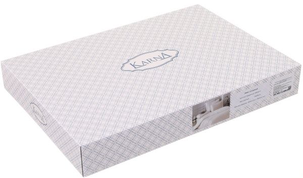 Комплект постільної білизни Loft 1,5 екрю Karna 