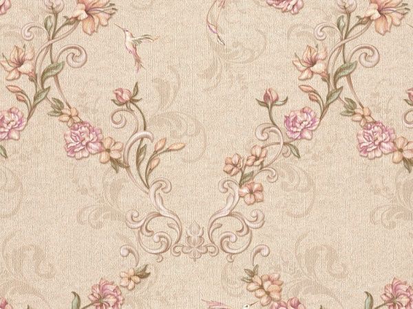 Обои виниловые горячего тиснения Славянские обои Elegance collection Колибри V324-02 1,06x10,05 м 