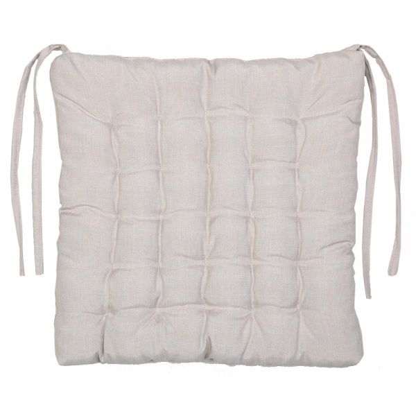 Подушка на стул Гавана квадрат стеганая 38х38х5 бежевая