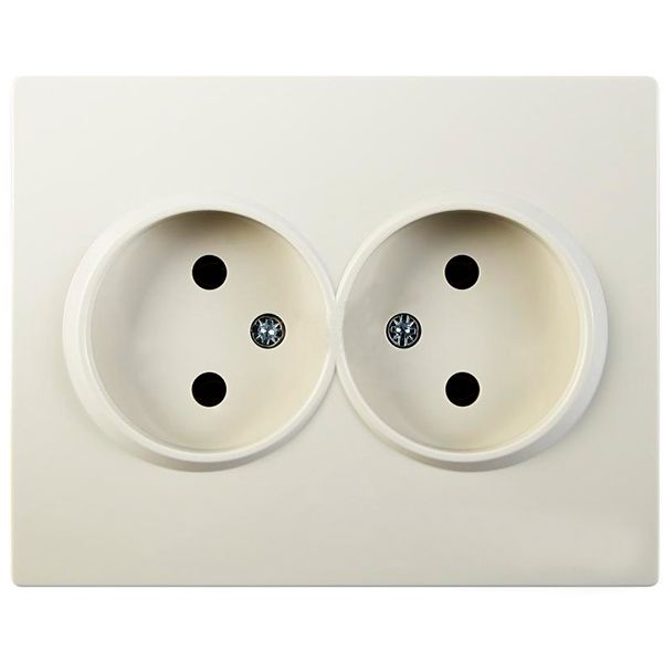 Розетка Underprice 706-0303-128B без заземлення кремова