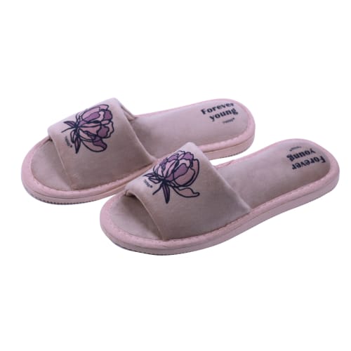 Тапки домашние Twins HS-VL велюр р.38/39 бежевый 