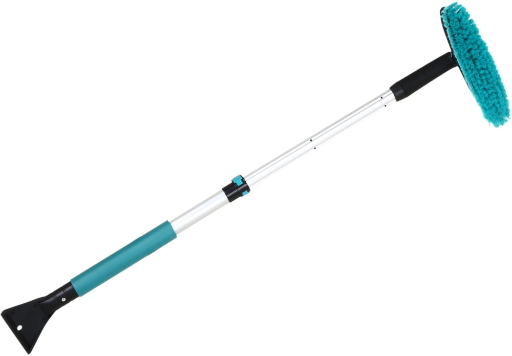 Телескопическая щетка Auto Assistance Proline з поворотним механізмом та скребком, 75-112см