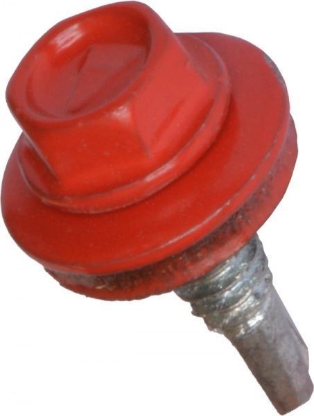 Саморіз зі свердлом по металу 4,8x19 мм 20 шт вогняно-червоний RAL 3000 001.01.04016.2020bp;RAL 300Mme Expert Fix