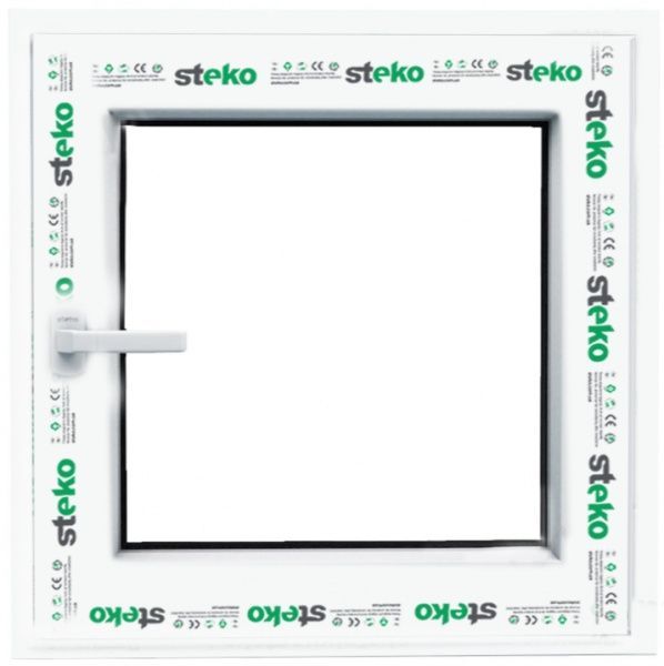 Окно поворотно-откидное Steko S500 60 800x800 мм правое 