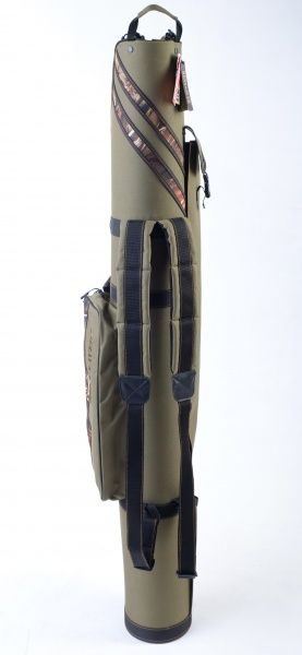 Чехол для удилища KENT&AVER 145 см двухсекционный полужесткий №2 зеленый