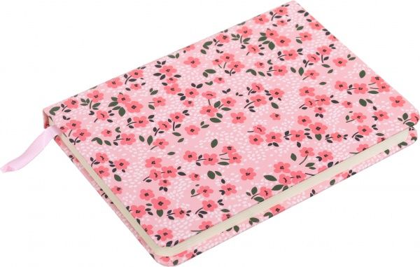 Блокнот Первые цветы 10,5x14,5 см розовый