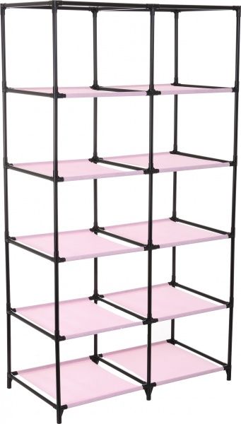 Тканевый шкаф Фламинго 1560х870х460 мм розовый 