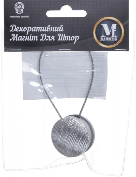 Магнит для штор MG-252 серебряный Majestic