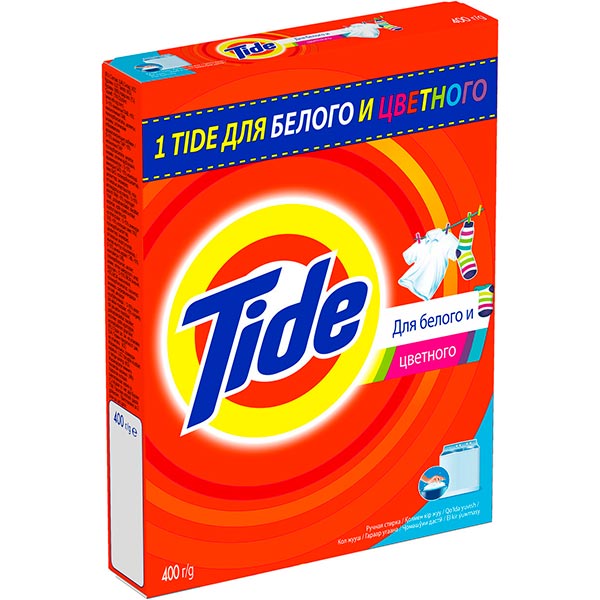 Пральний порошок Tide Для білих та кольорових речей 400 г