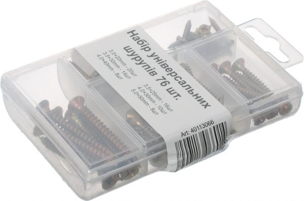 Набор универсальных шурупов 76 шт.