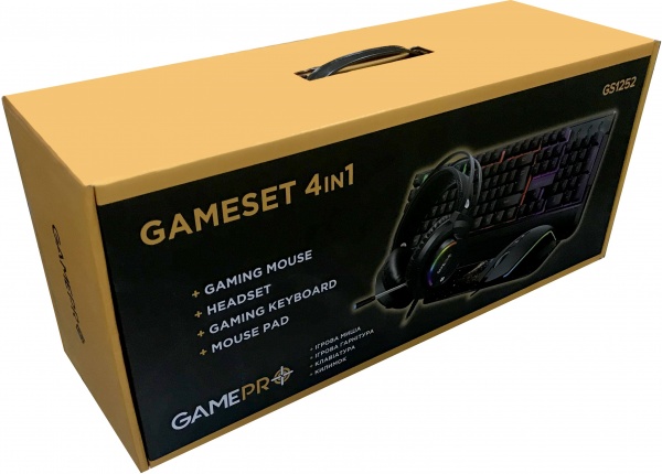 Комплект клавіатура та миша GamePro Gameset 4 в 1 USB (GS1252) 