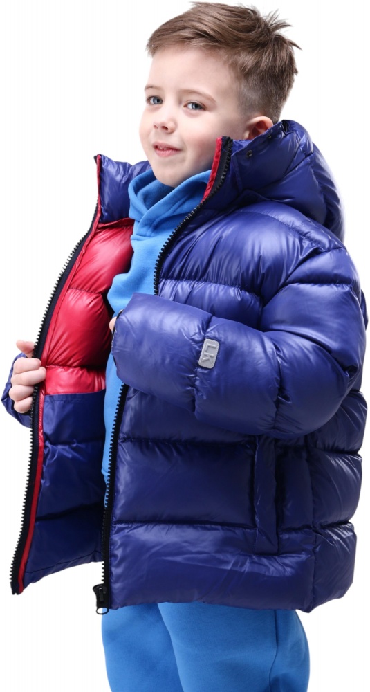 Куртка-пуховик для хлопчиків Luna Kids р.134 темно-синій 203MHAA008