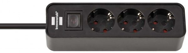 Подовжувач Brennenstuhl Ecolor H05VV-F 3G1.5 black із заземленням 3 гн. чорний 1,5 м 1153230000 