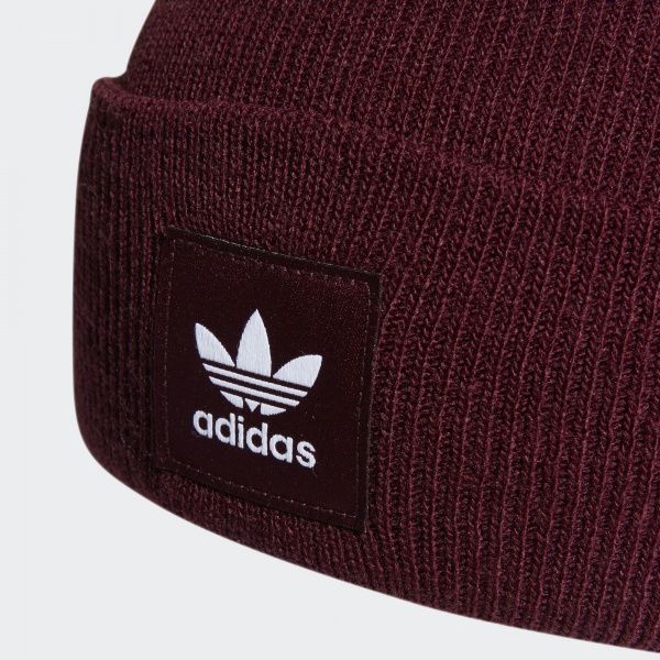 Шапка Adidas AC CUFF KNIT ED8714 OSFY бордовый