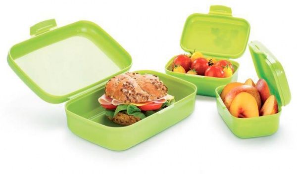 Контейнер DINO 3 шт. 668330,25 зелений Tescoma