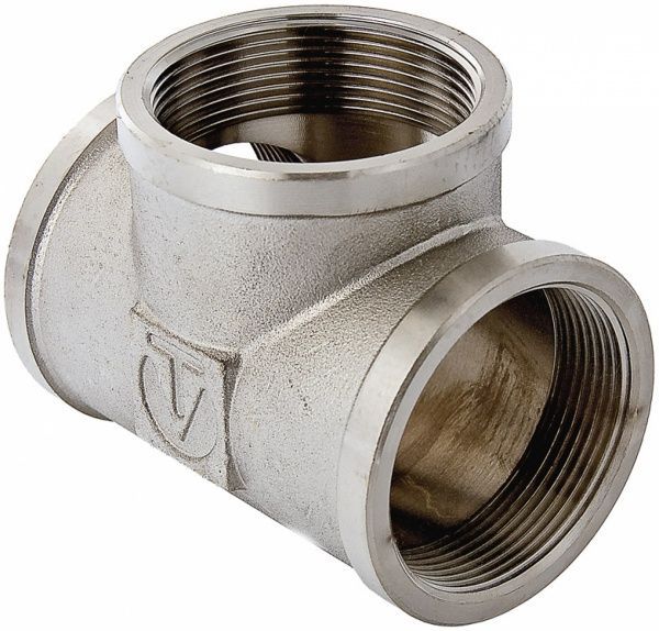 Трійник ВВВ Valtec нікель 1