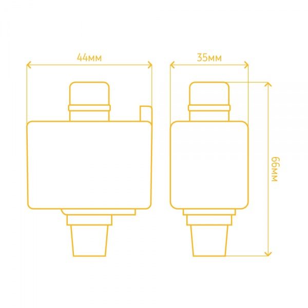 Адаптер для шинопроводу Feron LD1040 білий Адаптер Feron LD1040 білий