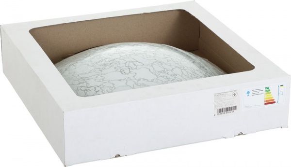 Світильник настінно-стельовий УТ Сяйво НПБ Мармур 4x60 Вт E27 срібний 5002 