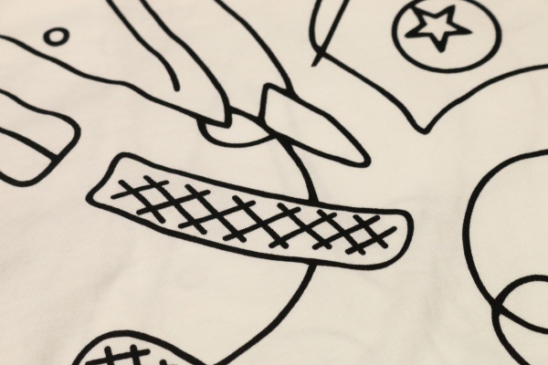 Футболка Converse All Over Print Chuck Art Short Sleeve Tee 10023215-A02 р.XS білий