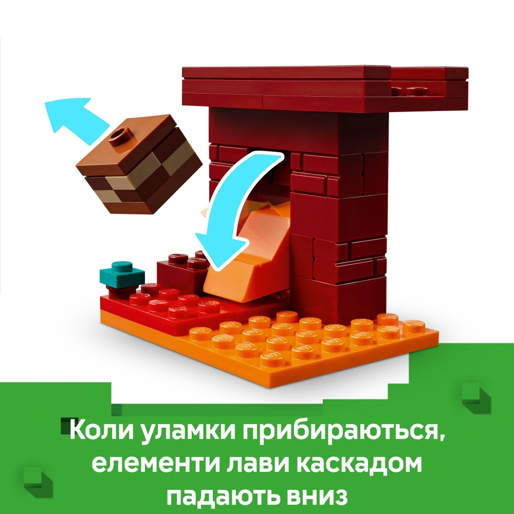 Конструктор LEGO Minecraft Битва со скамейкой в ​​Незере 21266