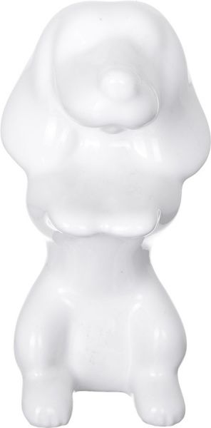 Подставка Такса 13 см белая