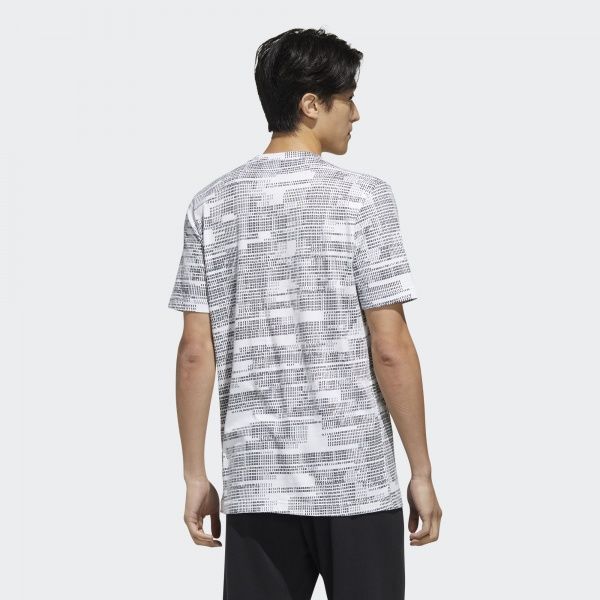 Футболка Adidas M ESS AOP TEE FM3433 S білий