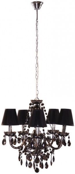 Люстра подвесная Геотон НСБ 01-5х60-057 Акрил 4-5 5xE14 черный 44649 