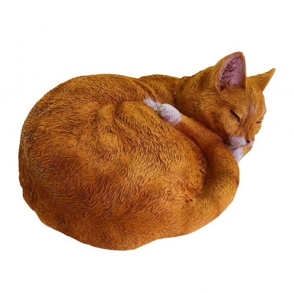 Статуэтка садовая Eslana Спящая кошечка 2518 13х26х22 см