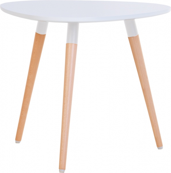 Стол журнальный LEAVES S WHITE (16) 490х490х435 (CH) белый 1.007 490x435мм Nowy Styl 