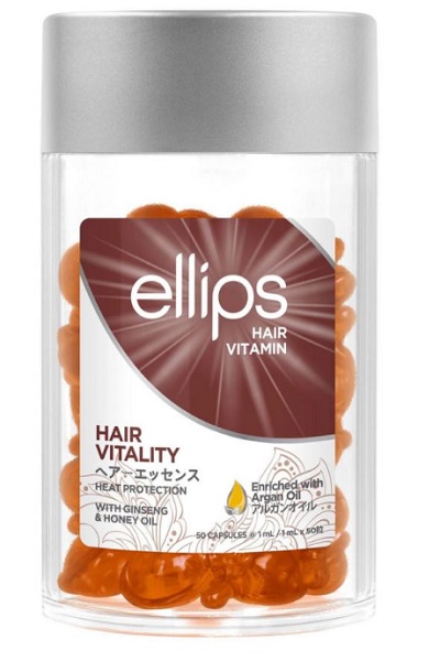 Олія Ellips Hair Vitality для жорсткого волосся c женьшенем і медом 50 мл