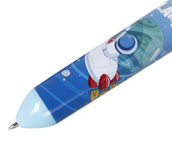 Ручка шариковая на 10 цветов ракета 