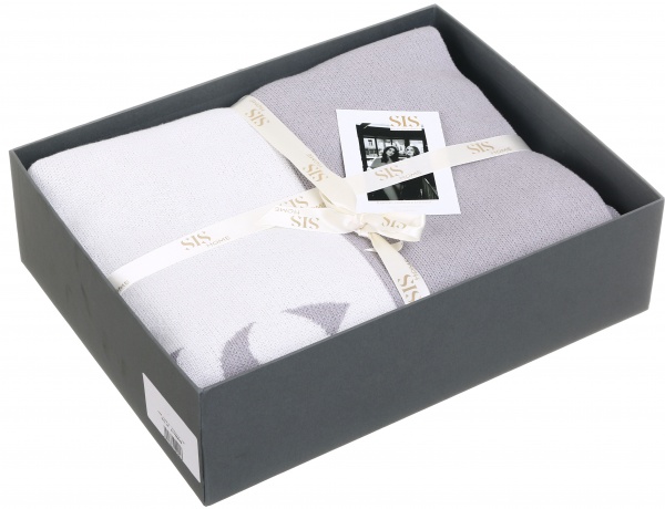 Плед Нежность 130x200 см серый SIS 