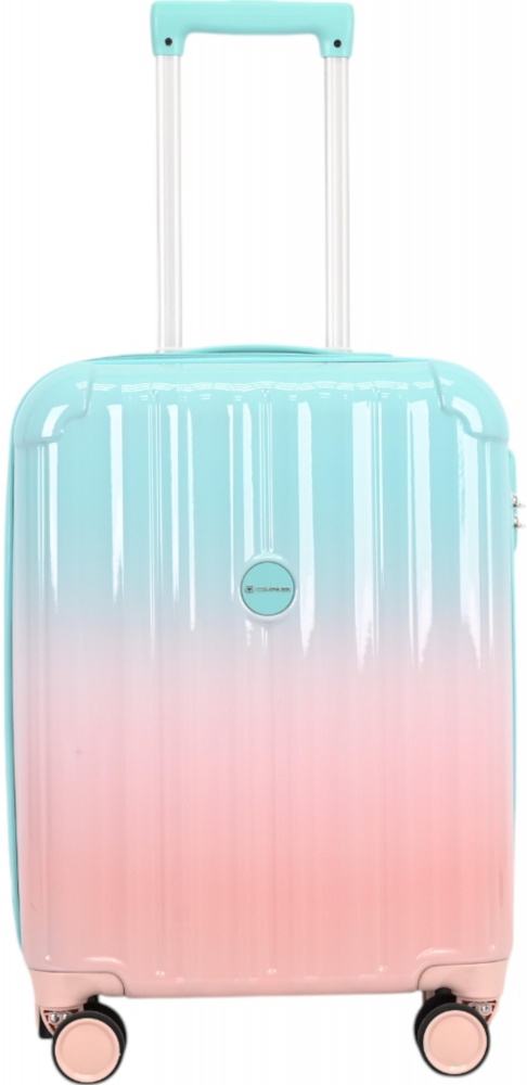 Чемодан Compass MS-2693 37 л розовый с голубым 35x22x55 см S