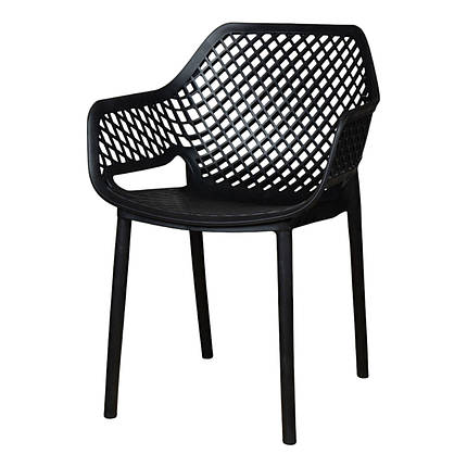 Стілець пластиковий Bica Aria 82x60x58 см графіт