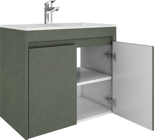 Тумба підвісна Water House Preference N1 70 МДФ цемент хакі під умив.Como 70