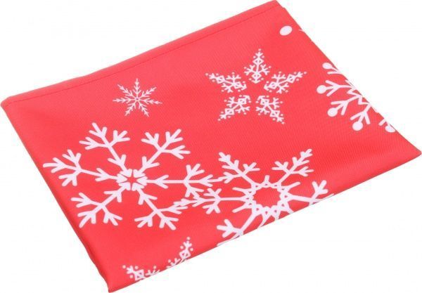 Раннер новогодний белые снежинки 40x150 см белый с красным ІТА ДРІМ 