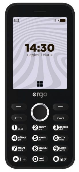 Мобільний телефон ERGO B281 Dual Sim Black 