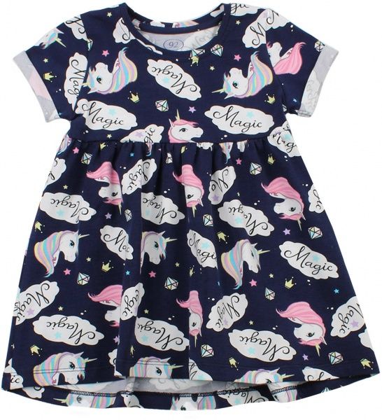 Сукня Фламінго р.104 синій із малюнком 047-420 