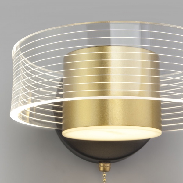 Світильник настінний Strotskis Jet 1x10 Вт чорний/золото 90244/1 